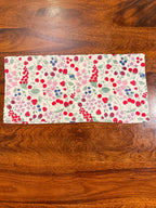 Modern red & pink flowers print bamboo cotton printed napkins (Set of 6)