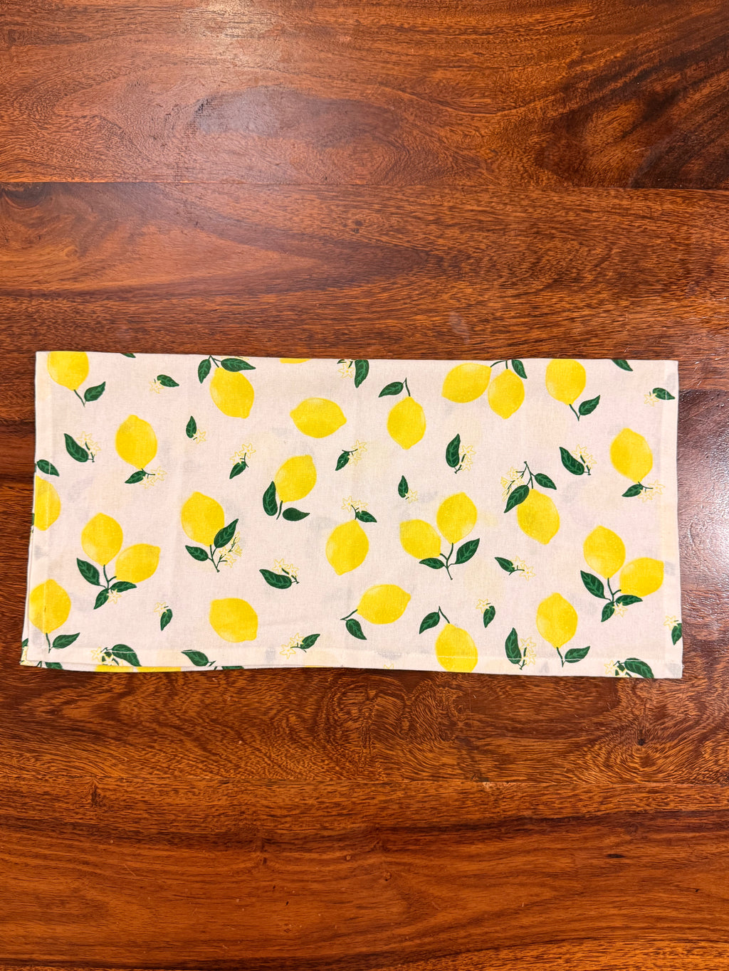 Lemon print bamboo cotton printed napkins (Set of 6)