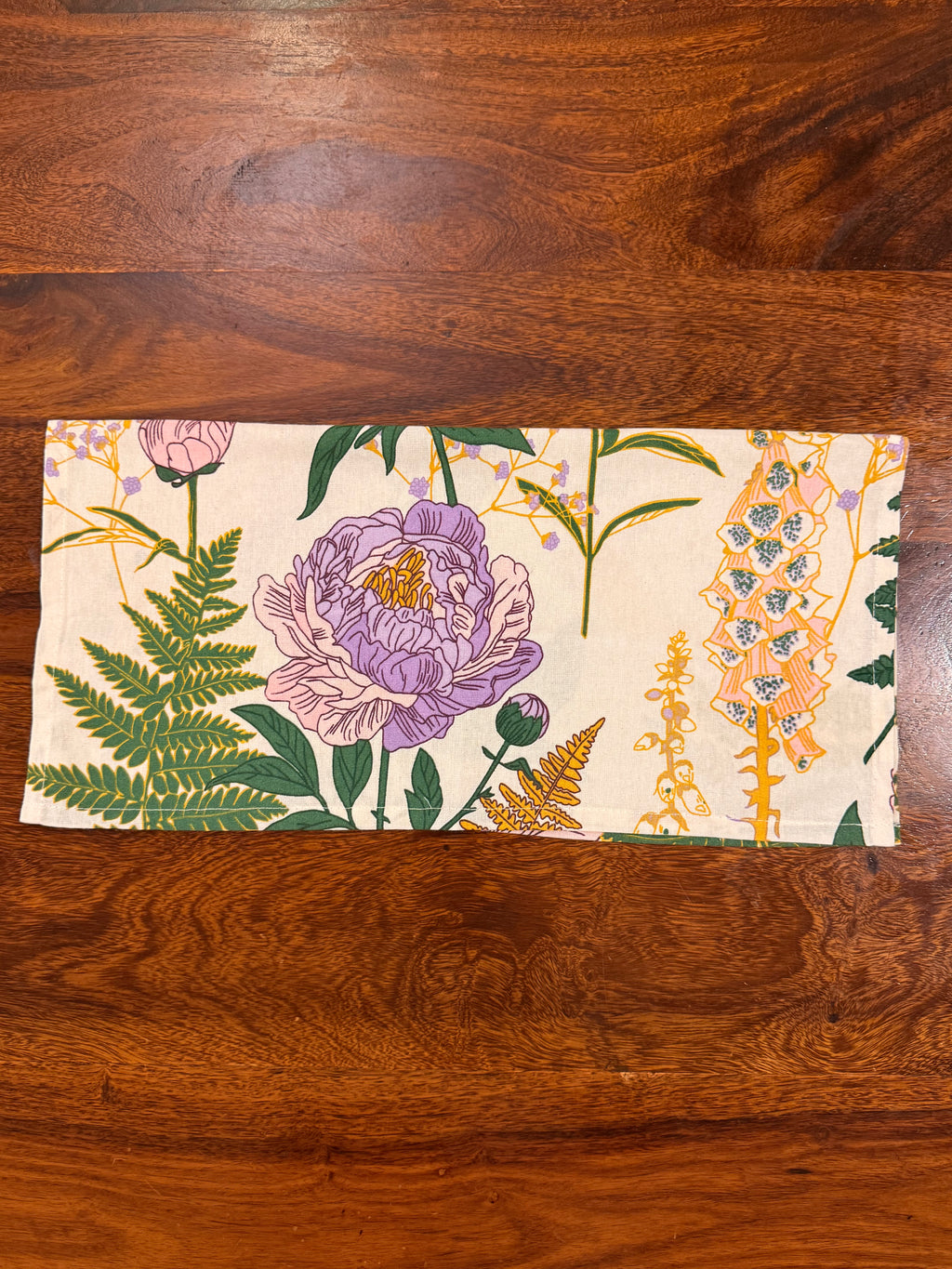 Purple Flower print bamboo cotton printed napkins (Set of 6)