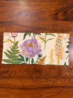 Purple Flower print bamboo cotton printed napkins (Set of 6)