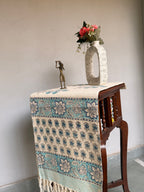 Jute Cotton Table Runners (Blue Floral print)