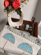 Jute Cotton Table Runners (Royal Elephant Umbrella print)