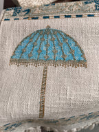 Jute Cotton Table Runners (Royal Elephant Umbrella print)