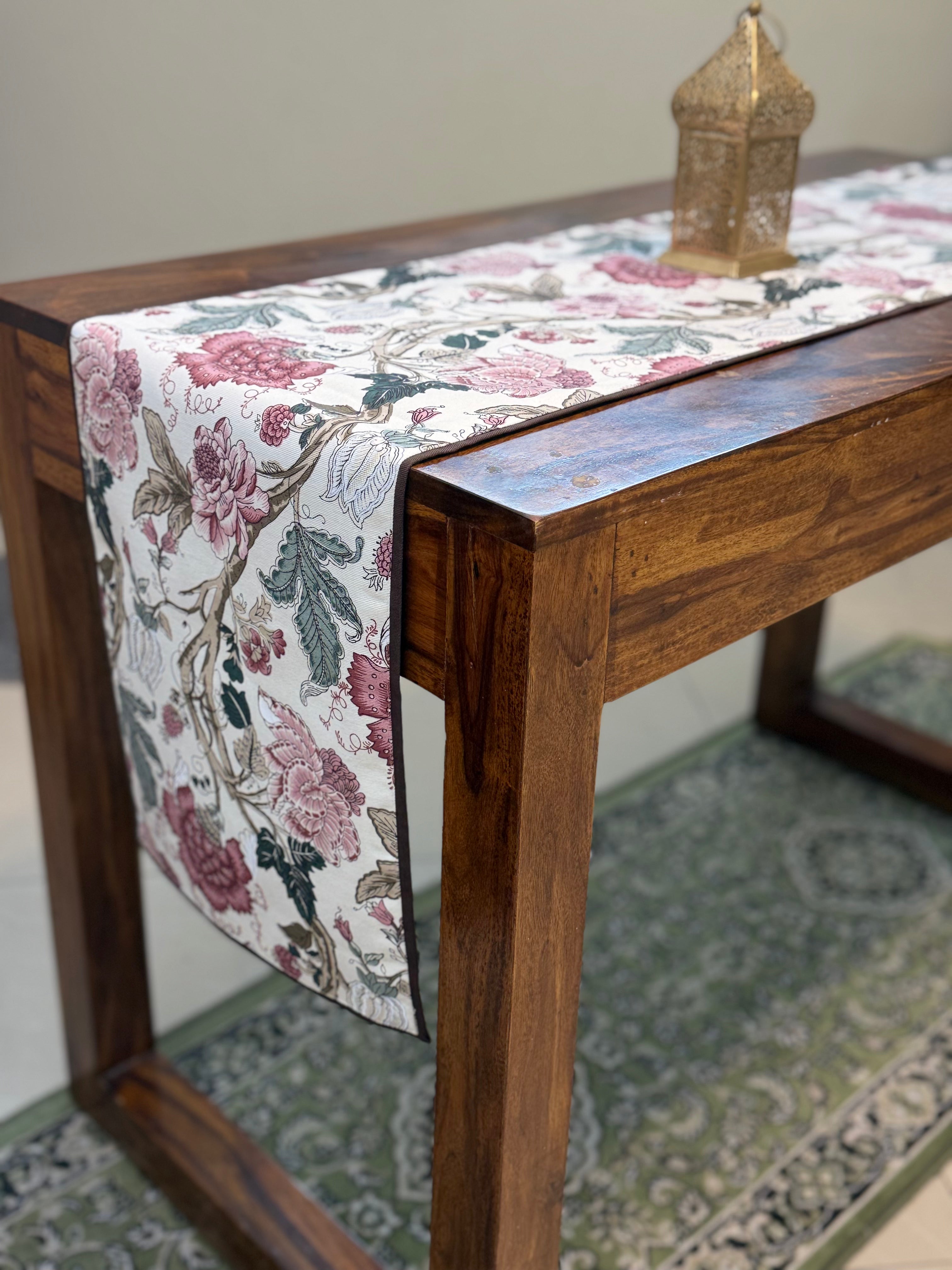 Canvas Printed Runners ( Big Red Floral Print)