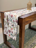 Canvas Printed Runners ( Red Floral and Bird Print)