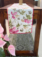 Canvas Printed Runners ( Pink & Yellow Florets Print )