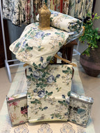 Mul Cotton Dohar ( Cream Bloom Floral Print )