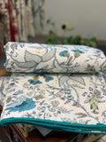 Mul Cotton Dohar (Blue Bel Print)