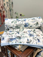 Mul Cotton Dohar (Blue Bird Paradise)
