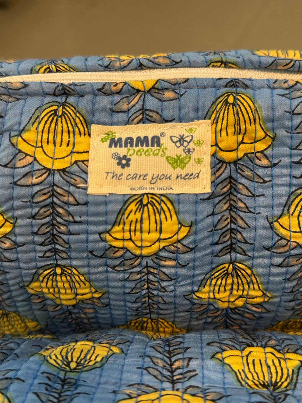 Set of 3 Utility Pouches ( Blue & Yellow )