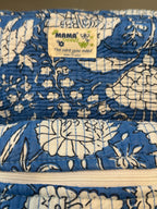 Set of 3 Utility Pouches ( Blue & White Floral )