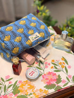 Set of 3 Utility Pouches ( Blue & Yellow )